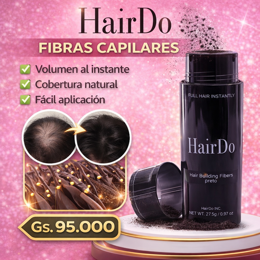 Fibra Capilar HairDO – Engrosa el Cabello al Instante (Queratina)