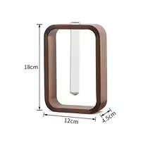 Jarrón Hidropónico de Madera Maciza