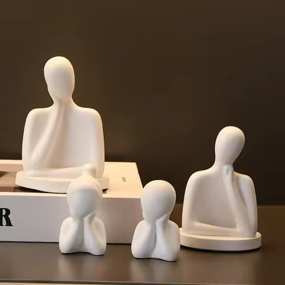 Estatua Decorativa Abstracta de Pareja