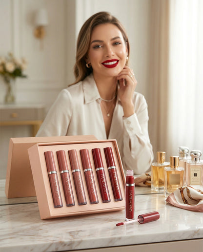 Set de Labiales Líquidos Matte Handaiyan – 6 Tonos