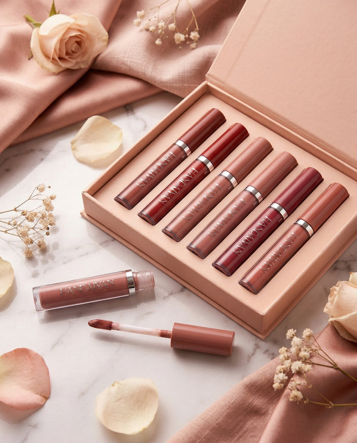 Set de Labiales Líquidos Matte Handaiyan – 6 Tonos