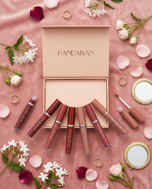 Set de Labiales Líquidos Matte Handaiyan – 6 Tonos